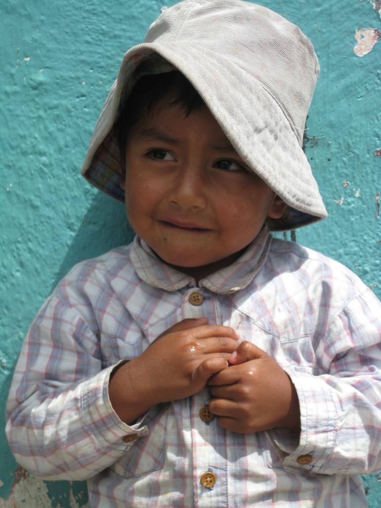 The precious children of this country.  This little boy is from Paute, Ecuador.  We met his dad, selling cotton candy, on the street. 