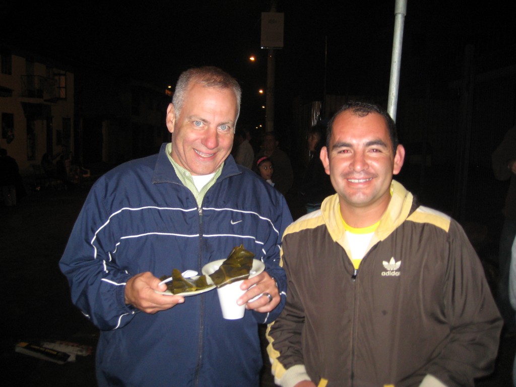 Friends we have made.  Tony (my husband) and I met Giovanni at a festival behind our apartment building.