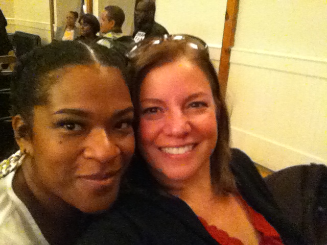 Sheneika, Founder of "Date my City" and I at James Ferguson's keynote at the African Americans in Western NC conference.