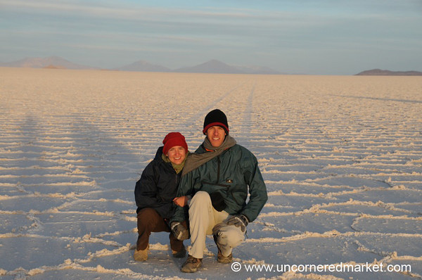 A cold day in the Salar de Uyuni (desert), Bolivia